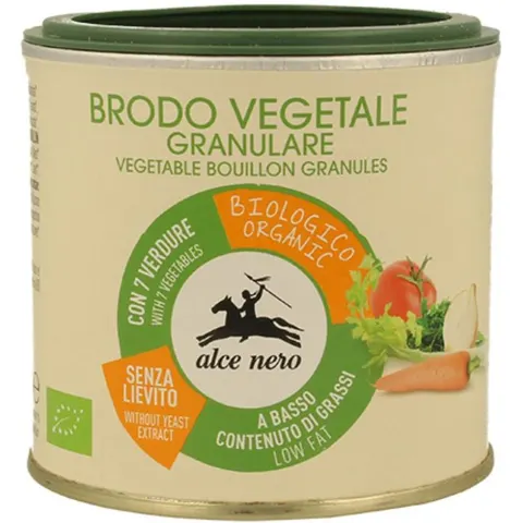 alce nero Brodo vegetale granulare bio 120 g – immagine 1