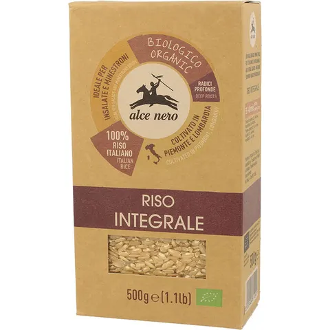 alce nero Riso integrale bio 500 g – immagine 1