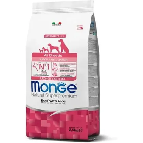 Monge & C. Monge Ab Puppy Manzo&riso2,5kg – immagine 1