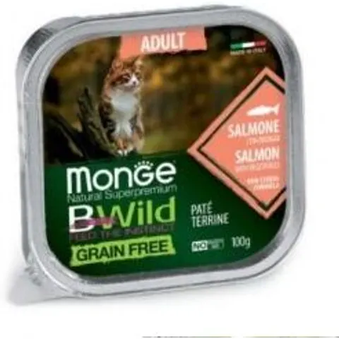 Monge & C. Monge Bwild Cat Ad Salmone/ort – immagine 1