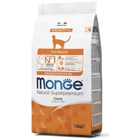 Monge & C. Monge Cat Ster Anatra 10kg – immagine 1