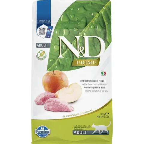 N&d Croccantini per gatti cinghiale e mela 300 g – immagine 1
