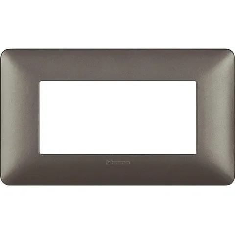 BTicino PLACCA 4 MODULI MATIX IRON – immagine 1
