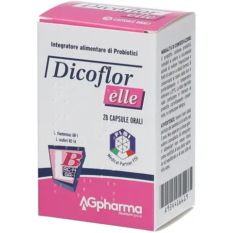 DICOFARM SpA AG Pharma, Dicoflor Elle, 28 Capsule – immagine 1