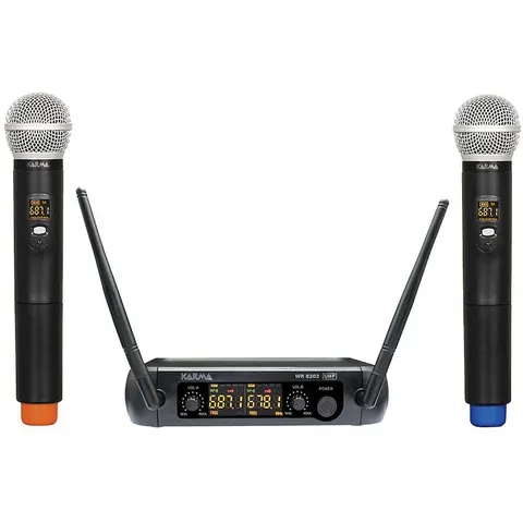 KARMA Doppio radiomicrofono Set 8202 Nero – immagine 1
