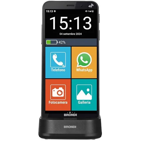 Brondi Cellulare Amico Vero 4g+ Nero – immagine 1
