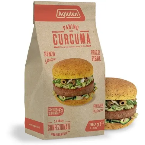agluten panino curcuma 160 g – immagine 1