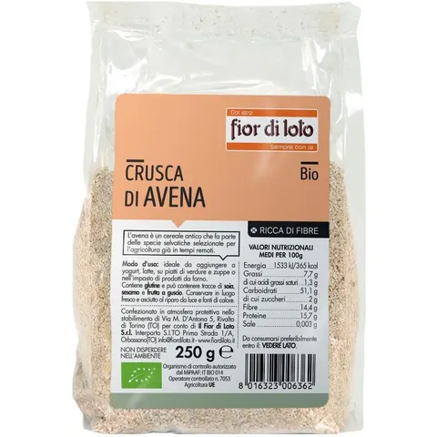 biotobio Crusca Avena Bio 250 g – immagine 1