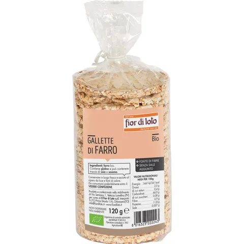 biotobio Fdl gallette farro 120g – immagine 1