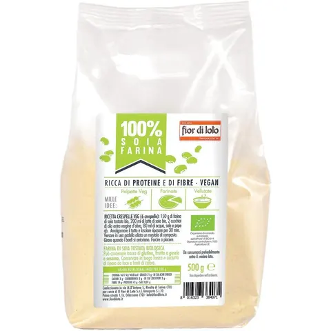 biotobio Farina integrale di soja 500 g – immagine 1