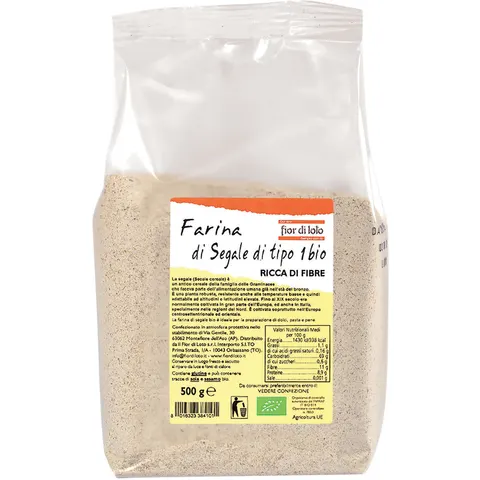 Biotobio Fdl Farina Int.Segale 500g – immagine 1