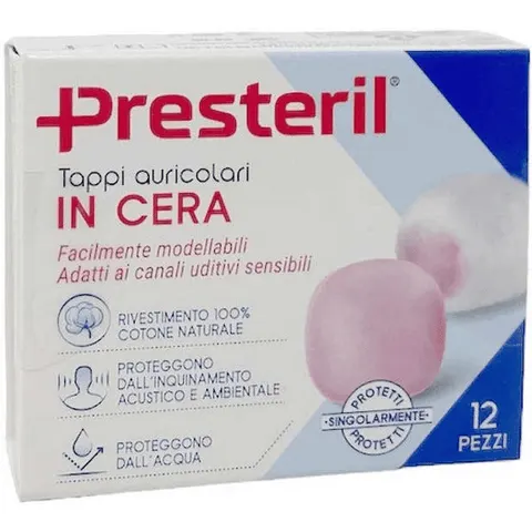 Didofa' Presteril Tappi Auricolari In Cera 12 pezzi – immagine 1