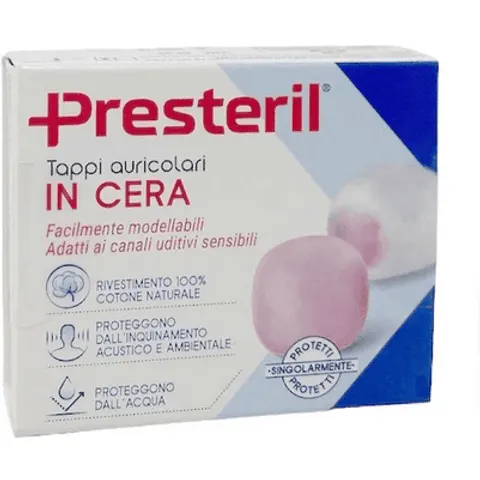 Didofa' Presteril Tappi Auricolari in Cera 20 pezzi – immagine 1