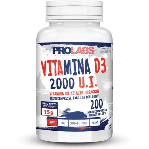 Prolabs Vitamina D3 2000 UI 200 cpr – immagine 1