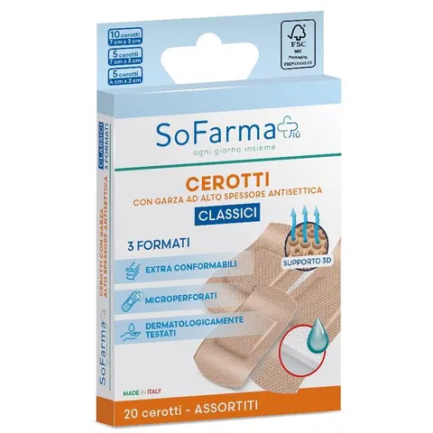 Sofarmapi Assortimento di 20 Cerotti Classici – immagine 1