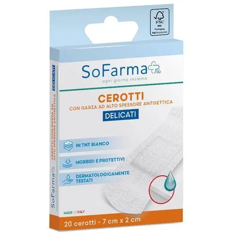 Sofarmapi Cerotti Delicati - Confezione da 20 Pezzi, 7x2cm – immagine 1