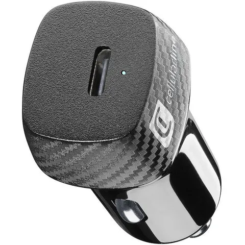 Cellular Line caricabatterie da auto Cbrsmkitc2cpd25ww Nero – immagine 1