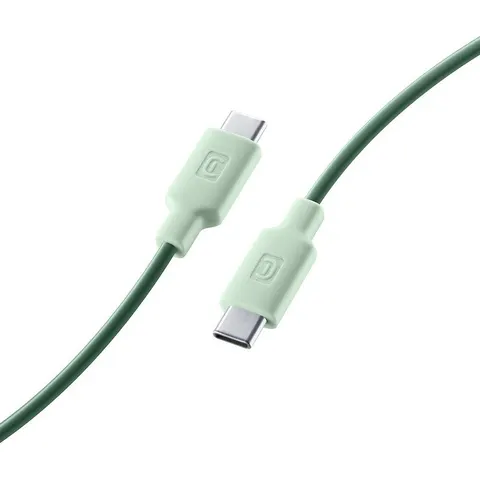 Cellularline USBDATAC2CSMARTG USB-kabel 1 m USB C Groen – afbeelding 1