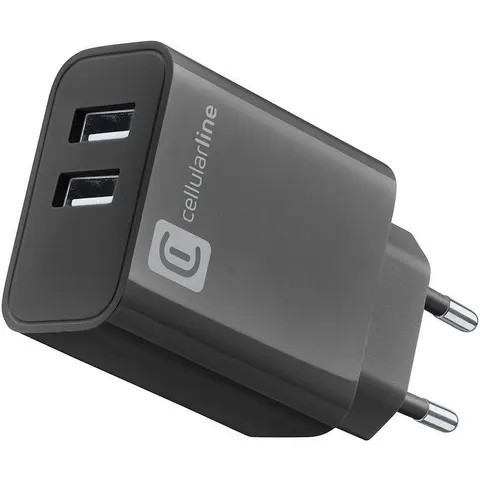 USB Charger Multipower 2 Ports Black – Bild 1