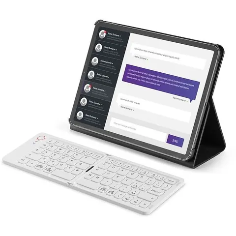 Cellular Line Tastiera Wireless Btkeyboardyw Bianco – immagine 1