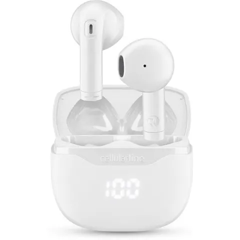 Cellular Line Auricolari Bluetooth CORE Btcoretwsw Bianco – immagine 1