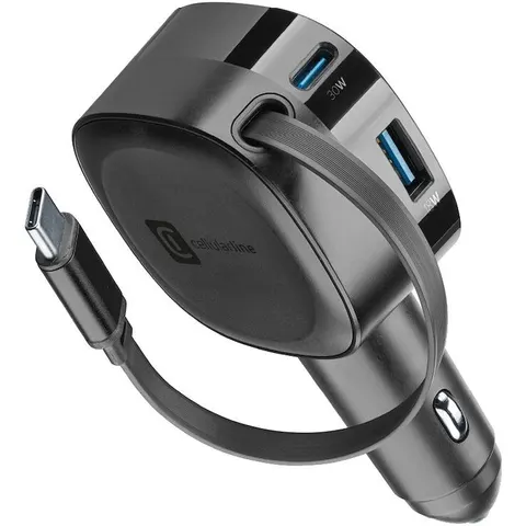 Cellular Line CARICABATTERIA AUTO Roller 60W Nero – immagine 1