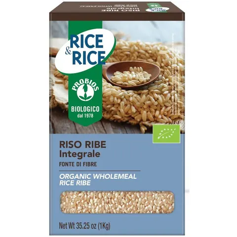 probios rice&rice&Rice Riso Lungo Ribe Integrale 1 Kg – immagine 1