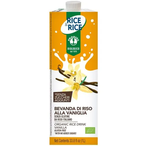 probios rice&rice&rice Bevanda Di Riso Alla Vaniglia 1 Litro – immagine 1
