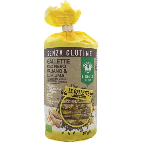 probios gallette riso nero/curcuma 100 g – immagine 1