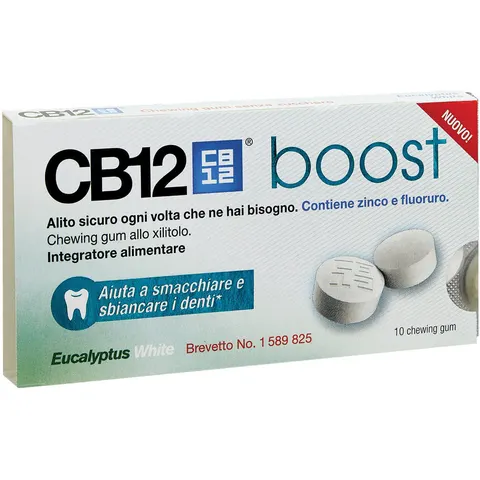 Meda Pharma Cb12 Boost Eucal White 10 Chewing-Gum – immagine 1