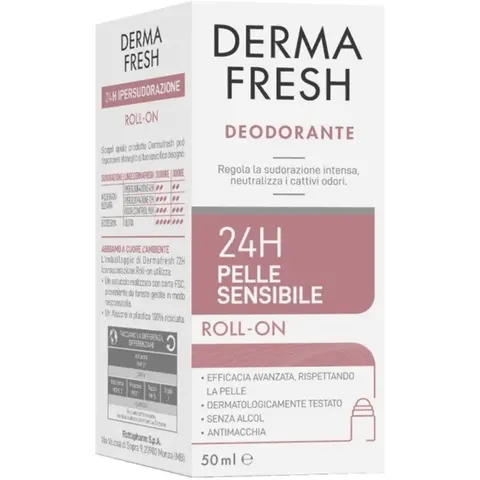 dermafresh 24H Pelle Sensibile Roll On 50 ml – immagine 1