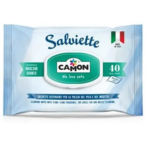 Camon Salviette Muschio Bianco 40 Pezzi – immagine 1
