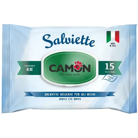 camon spa Camon Salviette Detergenti Occhi 15 Pezzi Aloe – immagine 1