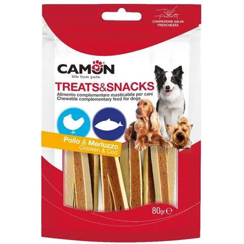 camon spa CAMON CANE SNACK SANDWICH STICK POLLO & MERLUZZO 80 GR – immagine 1