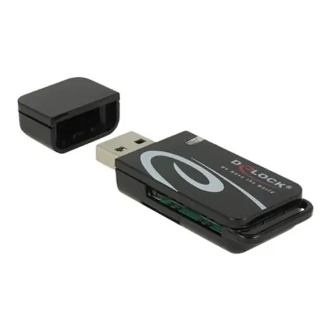 Delock Mini USB 2.0 Card Reader with SD and Micro SD Slot – afbeelding 1
