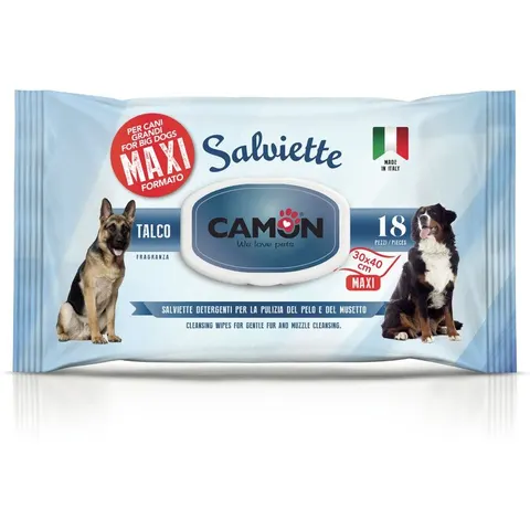 Camon Salviette Maxi Talco 18pz – immagine 1