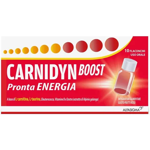 Alfasigma Carnidyn Boost 10 flaconi 10 ml energia rapida – immagine 1