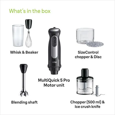 Braun Frullatore ad Immersione MQ55.254M – immagine 1