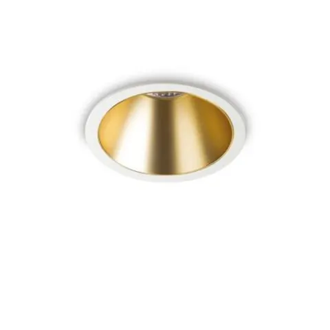 Game Round Recessed Downlight White Gold 3000K – image 1