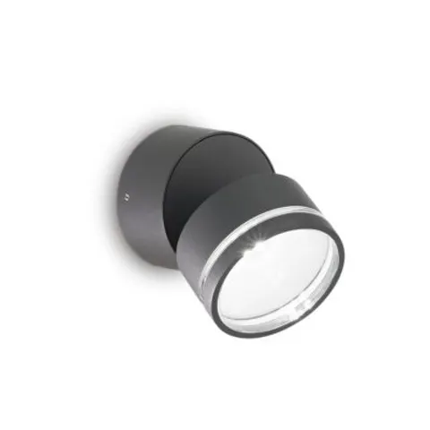 Omega Round Single Spotlight Anthracite IP54 3000K – image 1