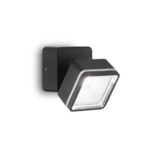 Omega Square Single Spotlight Black IP54 4000K – image 1