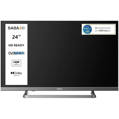 SABA Tv LED 24" Sa24sm10 Grigio – immagine 1