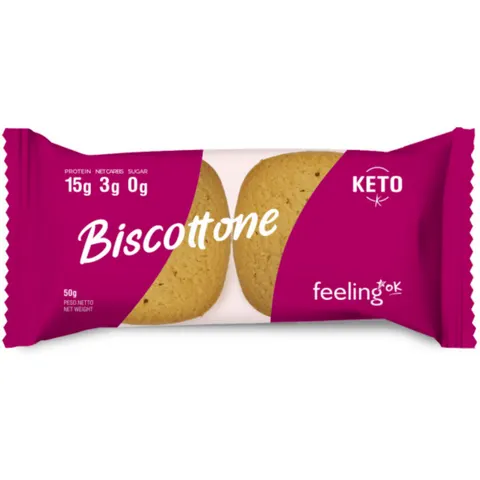 Feeling OK Biscottone Proteico 2X25 gr Cocco – immagine 1