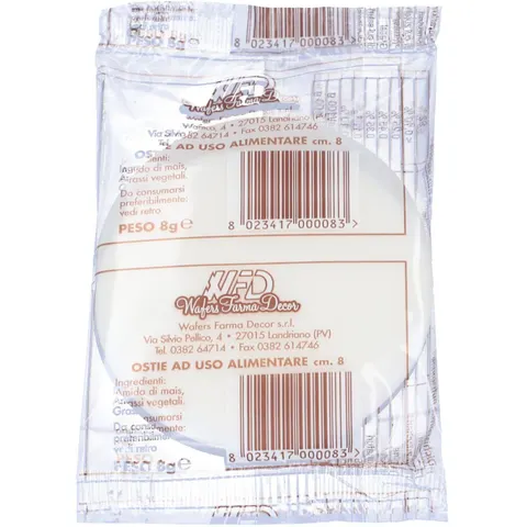 wafers farma decor srl Ostie 8cm 1 Bustine – immagine 1
