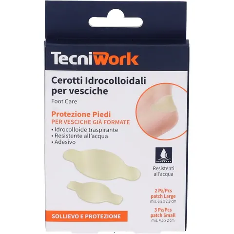 tecniwork Cerotti Idrocolloidali Per Vesciche 5 Pezzi – immagine 1