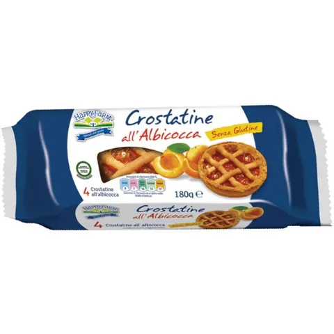 happy farm Crostate Albicocca 180g – immagine 1