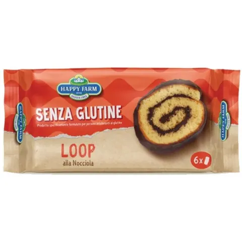 happy farm loop nocciola 6 pezzi da 36 g – immagine 1