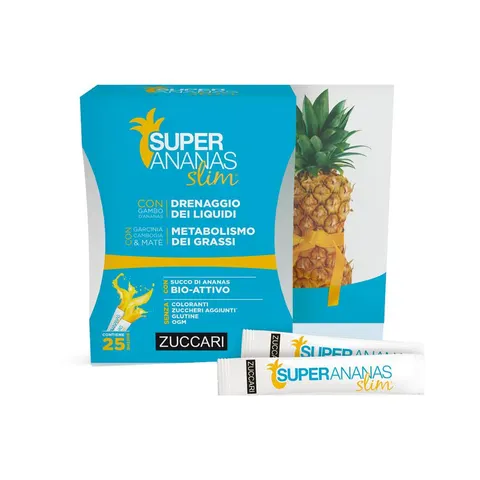 Zuccari Super Ananas Slim Integratore Drenante 25 Bustine – immagine 1