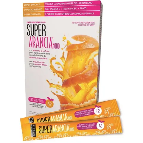 Zuccari Super Arancia 1000 Integratore 10 Bustine Stick – immagine 1