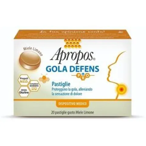apropos Gola Defens Pro Miele E Limone 20 Pastiglie – immagine 1
